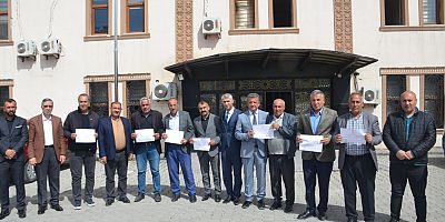HÜSEYİN HAYDAROĞULLARI MAZBATASINI ALDI